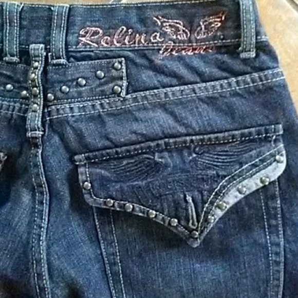 ROBIN'S MANS SZ 34 STUDDED BK FLAPS \MISSING BK TU - Picture 2 of 4